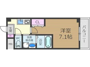 AILE南茨木【4階】の間取り