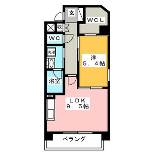 レーヌ金山【8階】の間取り