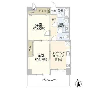 マンションヴィップ落合【3階】の間取り