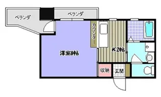 レジデンシア西町(R)【4階】の間取り