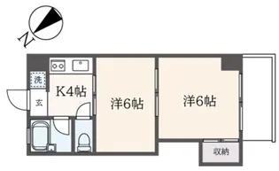 サンストーク【6階】の間取り