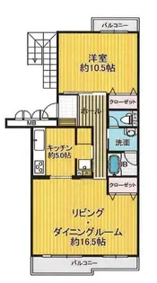 東鷲宮ニュータウン公園通り【3階】の間取り