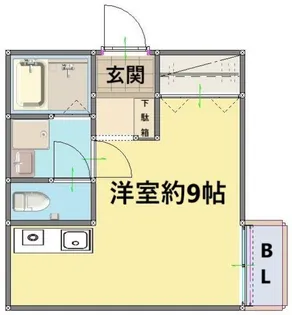 プランドール【3階】の間取り