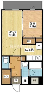 ヴィオラ矢上弐番館【3階】の間取り