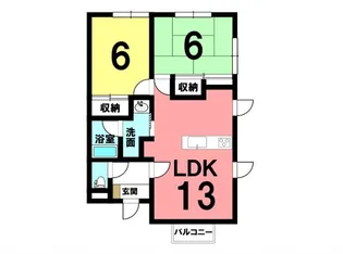 エミネントA【2階】の間取り