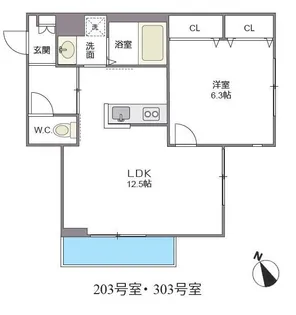 ファーストレジデンス東寺尾【2階】の間取り