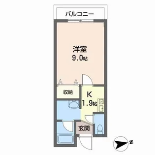 ヴェルドミールAO【1階】の間取り