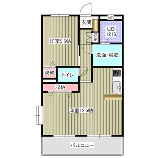 レアールマンションセレッソ【2階】の間取り
