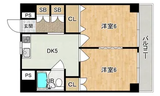 ヴィータ・ヨド【2階】の間取り
