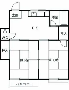 こがねハイツ【1階】の間取り