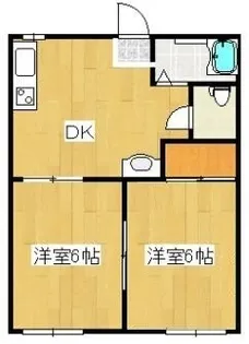 ドミールひろき【1階】の間取り