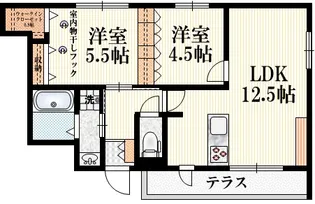 (仮称)万願寺6丁目へーベルメゾン【1階】の間取り