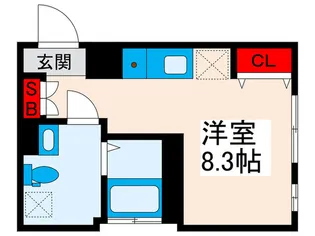 フェリオコート西日暮里【4階】の間取り