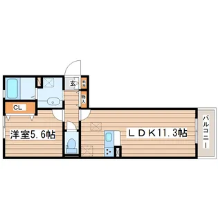オリエント荒井西【3階】の間取り