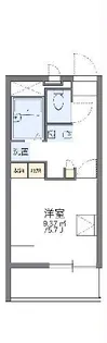 レオパレスARKADIA【2階】の間取り