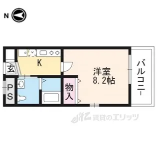 ワンモアハート円町【3階】の間取り