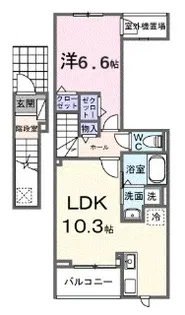 ヴェルデ・フレスコ【2階】の間取り