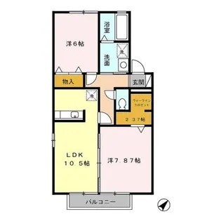 シャトン【2階】の間取り