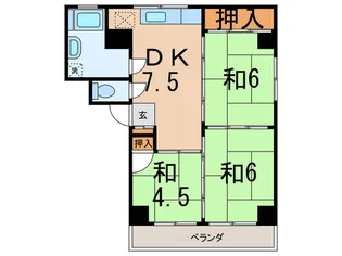 ドミサイルシナガワ【2階】の間取り