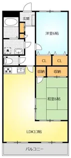 アトリオ今泉7【4階】の間取り