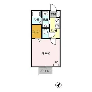 レ・ポワソン【2階】の間取り