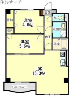 パステル大井手【2階】の間取り