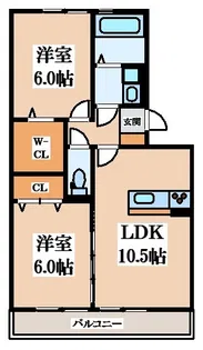 グランドアベニューII番館【1階】の間取り