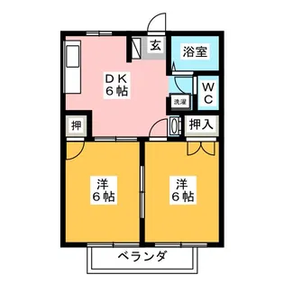 ガーデンパークB【2階】の間取り