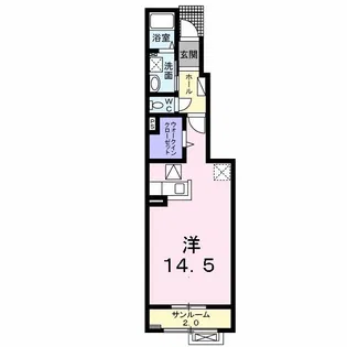 ラ・カサ・ペルゴラ【1階】の間取り