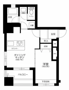 デュオ・スカーラ田原町【4階】の間取り
