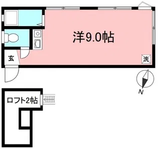 メゾン・ド・クラーブ【1階】の間取り