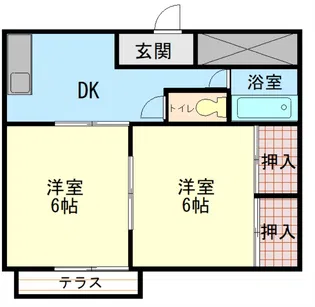 ニューシティ小山【1階】の間取り