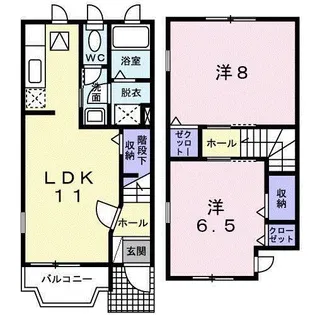 アビターレ II【1階】の間取り