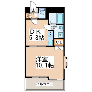 ラ・カーサ神水【3階】の間取り