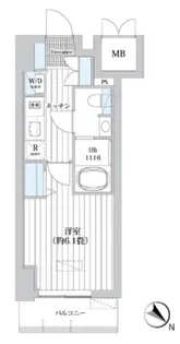オーパスホームズ南行徳【3階】の間取り