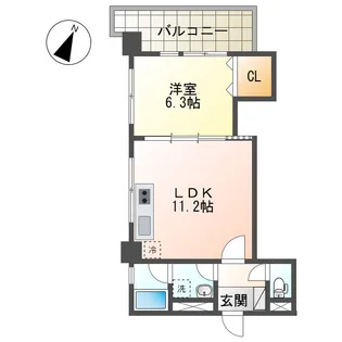 長崎県長崎市築町【マンション】の間取り