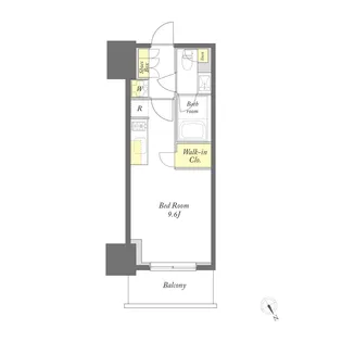プライムメゾン門前仲町【11階】の間取り