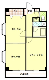 パルコート【3階】の間取り