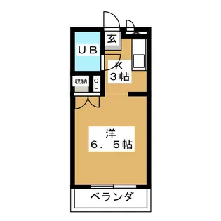 パールハイツII【1階】の間取り