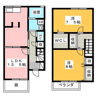 愛知県豊橋市清須町字堂西【一戸建】の間取り