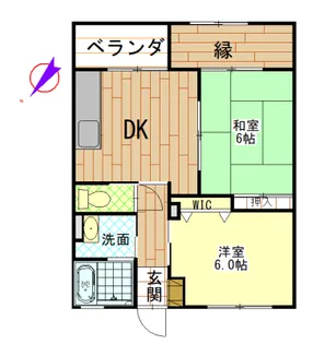 小山ハイツ【3階】の間取り