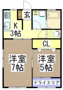 ソレイユ高木【2階】の間取り