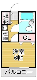 ペガサス千代【6階】の間取り