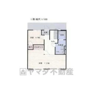 1LDKの間取り画像