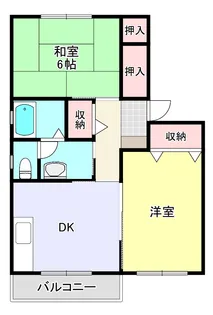 リバティーヒルズV【1階】の間取り