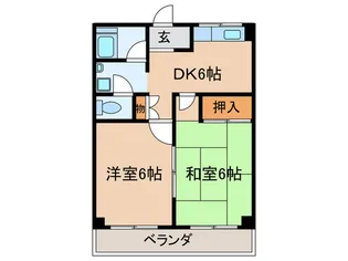 鬼頭ビル【2階】の間取り