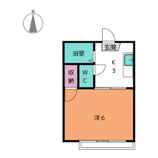 エトワールかすみ【2階】の間取り