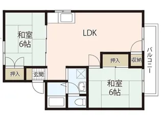 パレーシャル林【1階】の間取り