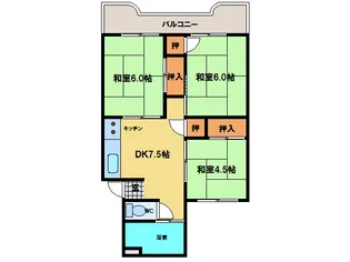新浜マンション【3階】の間取り