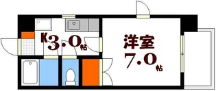 広島県広島市西区三滝町【マンション】の間取り